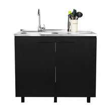 Gabinete Inferior Cantabria, Wengue, Ideal Para Espacio Reducidos ZF