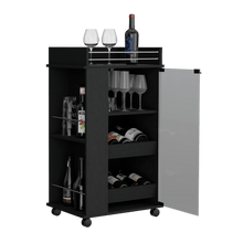 Bar Spirit, Wengue, con Amplios Espacios Para Ubicar Copas y Botellas ZF