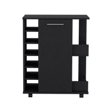 Bar Movible Liam, Wengue, 1 puerta, manija y amplios espacios para ubicar botellas ZF