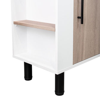 Modulo Microondas Bilin, Bardolino y Blanco Duqueza, con una perta abatible y un entrepaño móvil