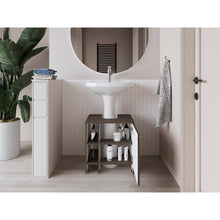 Mueble para Lavamanos Omahi, Milan y Blanco Duqueza, con Variedad de Entrepaños