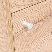 Mesa de Noche Tutto, Macadamia y Blanco, con Cajón Para Guardar Objetos Ideal Para Espacios Reducidos