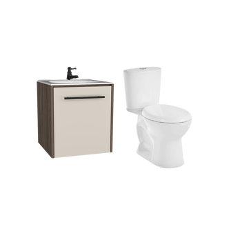 Combo Lavamanos Vulcan VI, Milan y Capri, Incluye Lavamanos, Grifería y Sanitario