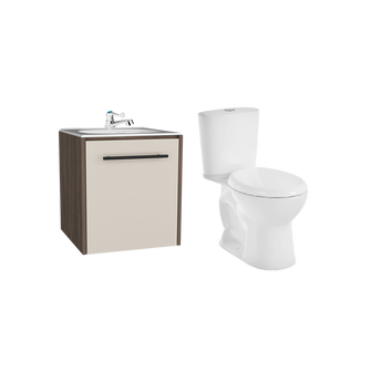 Combo Lavamanos Vulcan VII, Milan y Capri, Incluye Lavamanos, Grifería y Sanitario