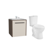 Combo Lavamanos Vulcan VII, Milan y Capri, Incluye Lavamanos, Grifería y Sanitario