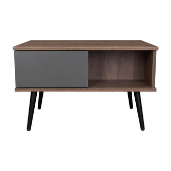 Mesa de Centro Toronto, Milan y Plata Oscuro, con espacio para colocar objetos decorativos