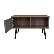 Mesa de Centro Toronto, Milan y Plata Oscuro, con espacio para colocar objetos decorativos