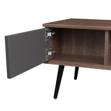 Mesa de Centro Toronto, Milan y Plata Oscuro, con espacio para colocar objetos decorativos