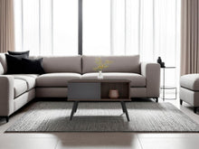 Mesa de Centro Toronto, Milan y Plata Oscuro, con espacio para colocar objetos decorativos