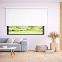 Persiana Enrollable Blackout Decorativo Melissa Blanco 220X140
