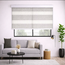Persiana Enrollable Sheer Elegance Sheer Screen Gris/blanco 220X140