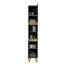 Mueble  Auxiliar para Baño Apolis, Plata Oscuro y Café claro, con un diseño minimalista y es de facil instalación