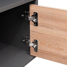 Mesa de Noche Galanto, Plata Oscuro y Miel, con Una Puerta Batiente