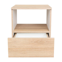 Mesa de Noche Camel, Rovere y Blanco