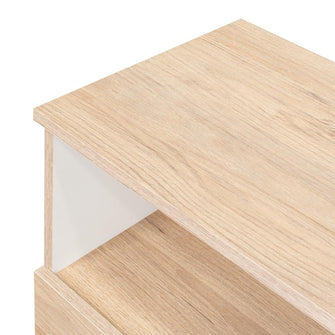 Mesa de Noche Camel, Rovere y Blanco