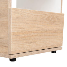 Mesa de Noche Camel, Rovere y Blanco