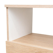 Mesa de Noche Camel, Rovere y Blanco