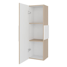 Set de 2 Gabinetes de Baño Picasso, Beige y Blanco, con Espacio para Guardar Objetos de Aseo