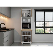 Módulo Microondas Diamante, Cartagena y Blanco, con Cuatro Puertas Batientes