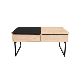 Mesa de Centro Salento, Beige con Gran Capacidad de Almacenamiento