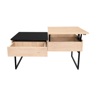 Mesa de Centro Salento, Beige con Gran Capacidad de Almacenamiento