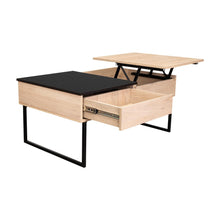 Mesa de Centro Salento, Beige con Gran Capacidad de Almacenamiento