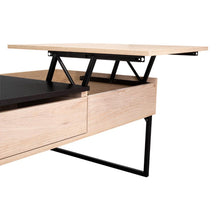 Mesa de Centro Salento, Beige con Gran Capacidad de Almacenamiento