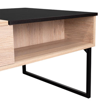 Mesa de Centro Salento, Beige con Gran Capacidad de Almacenamiento