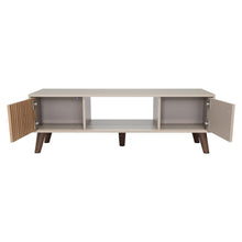Mesa de Centro Mirabella, Cocoa, con un Cajón y Dos Puertas Batientes