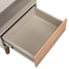 Mesa de Noche, Mirabella, Cocoa, con un Cajón y Amplio espacio para Almacenar Objetos