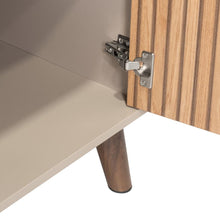 Bar Mirabella, Cocoa, con Dos Puertas Abatibles y Espacio para Almacenar Copas