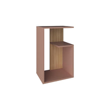 Mesa de Noche Evert, Arupo y Fresno Europeo, con diseño moderno y espacio para ubicar objetos