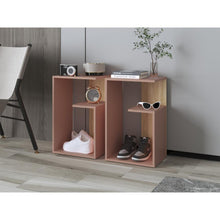 Mesa de Noche Evert, Arupo y Fresno Europeo, con diseño moderno y espacio para ubicar objetos