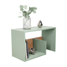 Mesa Auxiliar Evert, Agave y Fresno, con diseño moderno y espacio para ubicar objetos