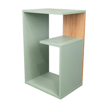 Mesa de Noche Evert, Agave y Fresno, con diseño moderno y espacio para ubicar objetos