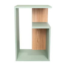 Mesa Auxiliar Evert, Agave y Fresno Europeo, con diseño moderno y espacio para ubicar objetos