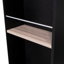 Mesa Auxiliar de Cocina Eldon, Wengue y Bardolino, con rodachina y rodachina de freno