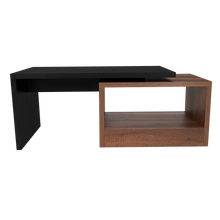 Mesa de Centro Wesley, Wengue y Cobre, con Un Cajón Amplio