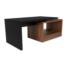 Mesa de Centro Wesley, Wengue y Cobre, con Un Cajón Amplio