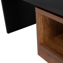 Mesa de Centro Wesley, Wengue y Cobre, con Un Cajón Amplio