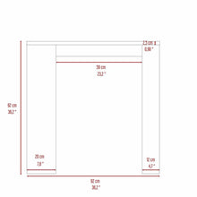 Barra de Cocina Mayer, Wengue y Miel, con Amplia Superficie y Tres Entrepaños ZF
