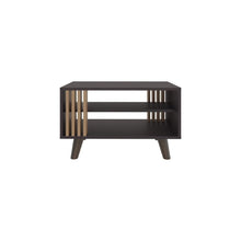 Mesa de Centro Shane, Wengue y Fresno Europeo, con diseño moderno ZF