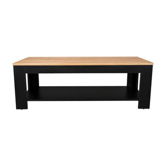 Mesa de Centro Sensi, Wengue y Fresno Europeo, con diseño moderno ZF