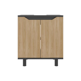 Mueble Para Lavamanos Marlo, Wengue y Fresno Europeo, No incluye Lavamanos