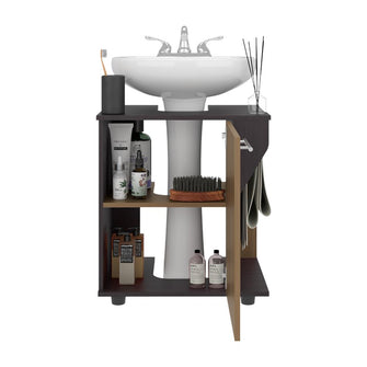 Mueble Para Lavamanos Pili, Kronos Wengue y Kronos Fresno, No incluye Lavamanos ZF