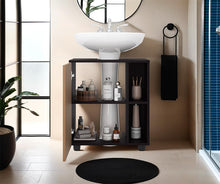 Mueble Para Lavamanos Pascuale, Wengue y Fresno Europeo, No incluye Lavamanos ZF