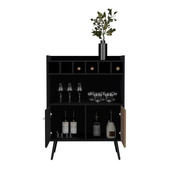 Bar Bajo Mirabella, Wengue y Lenno, Con espacio para botellas de vino y copas