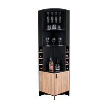 Bar Mirabella, Wengue y Miel, con Espacio para Botellas de Vino y Copas
