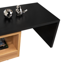 Mesa de Centro Wesley, Wengue y Fresno Europeo, con Amplio Espacio Ideal Para Ubicar Decoraciones