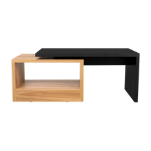 Mesa de Centro Wesley, Wengue y Fresno Europeo, con Amplio Espacio Ideal Para Ubicar Decoraciones